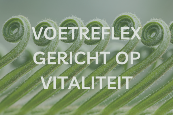 Voetreflex gericht op vitaliteit